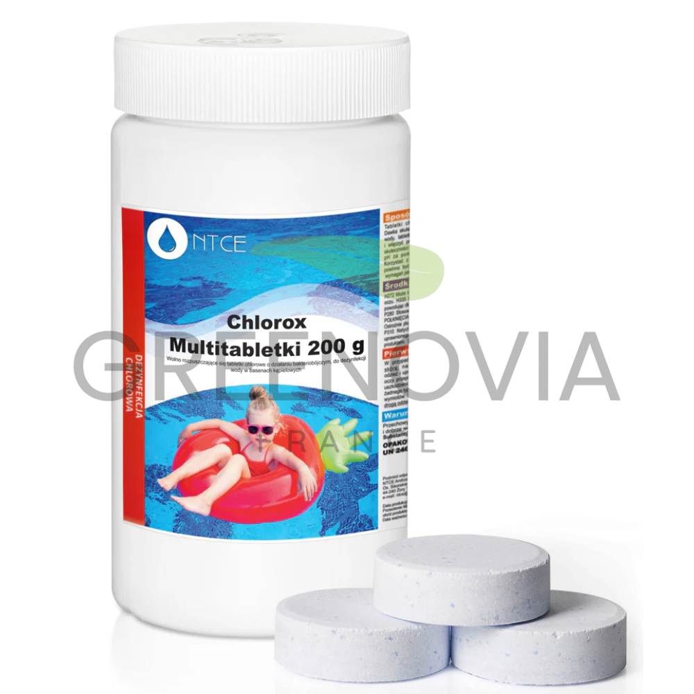 Chlorox Multitabs 200g – Chlore Multifonction Piscine | 1kg