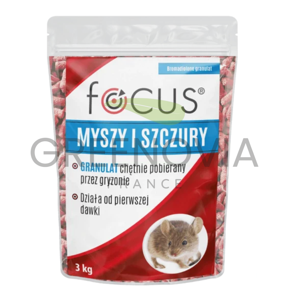 Focus Pasta 1kg – Appât rodenticide contre rats et souris