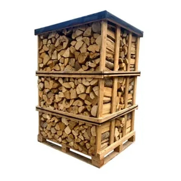 Bois sec à moins de 20% d'humidité Mélange de bois durs — 1m — Palette de 2 stères